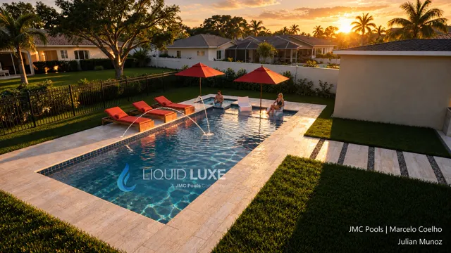 3D render of the Munoz pool, view 05 (ground level)